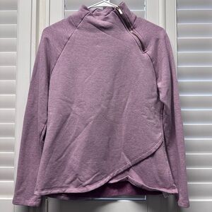 Balance Collection size S cotton/poly blend fleece yoga pullover